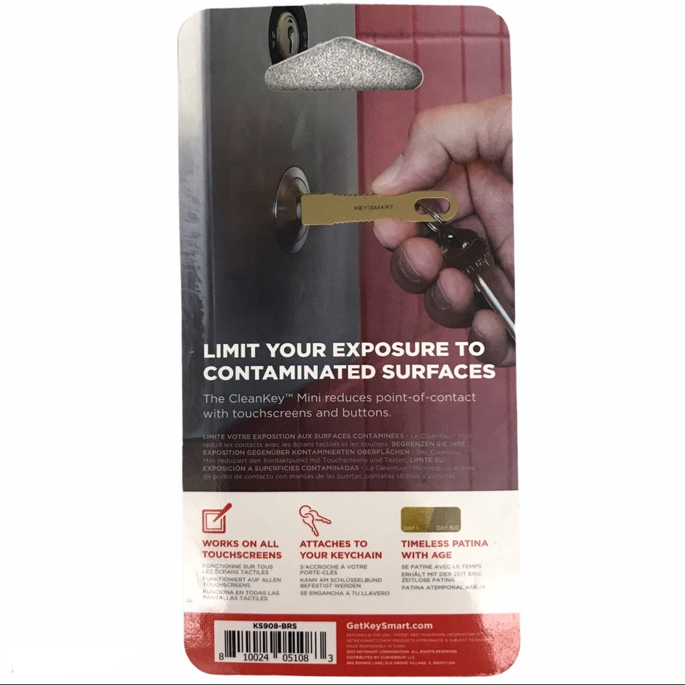 KeySmart CleanKey Antimicrobial Mini Keych… - Picture 2 of 2